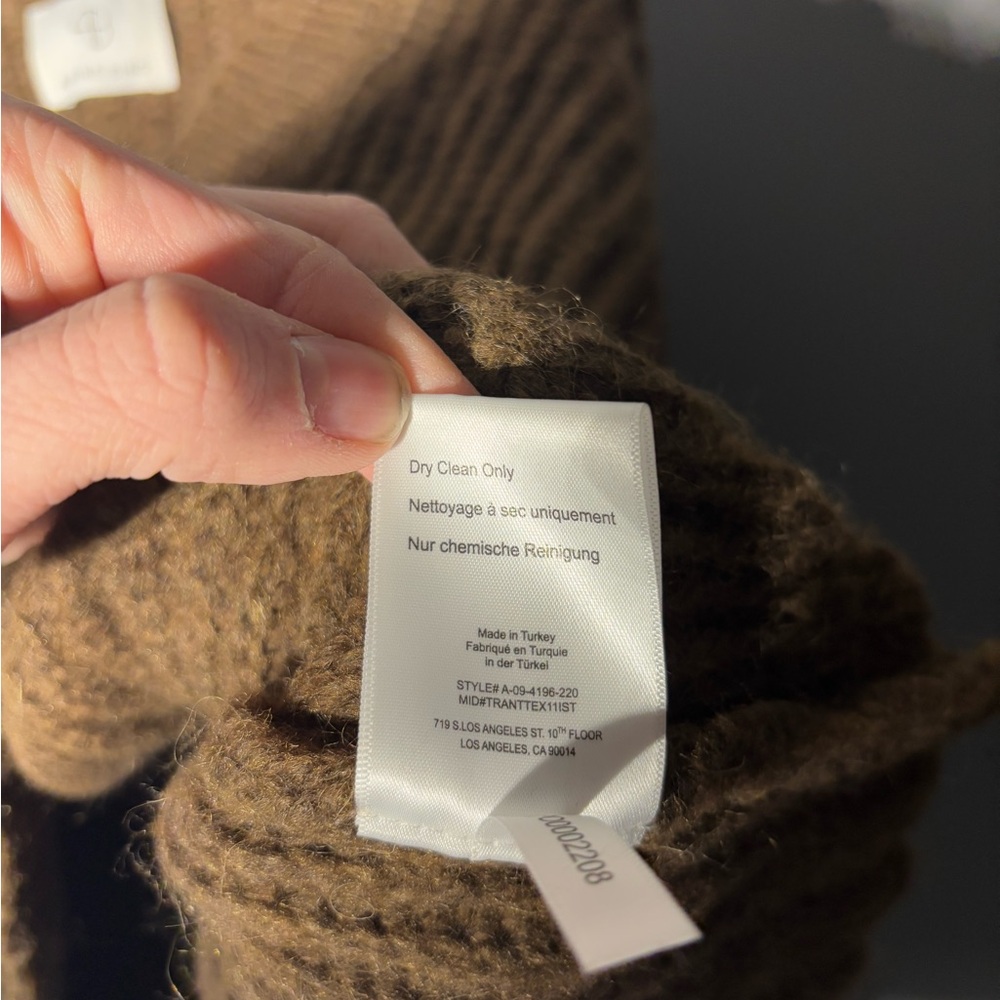 Anine Bing Marlowe Alpaca Blend Sweater Size Small - Picture 5 of 5